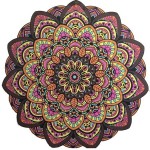 Manta Mandala Flor de Lótus 3D Colorida - Cores e detalhes incríveis para sua decoração