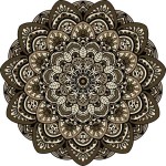 Tapete Mandala Lótus Clássico - Sofisticação e Estilo na Sua Decoração de Quartos e Salas