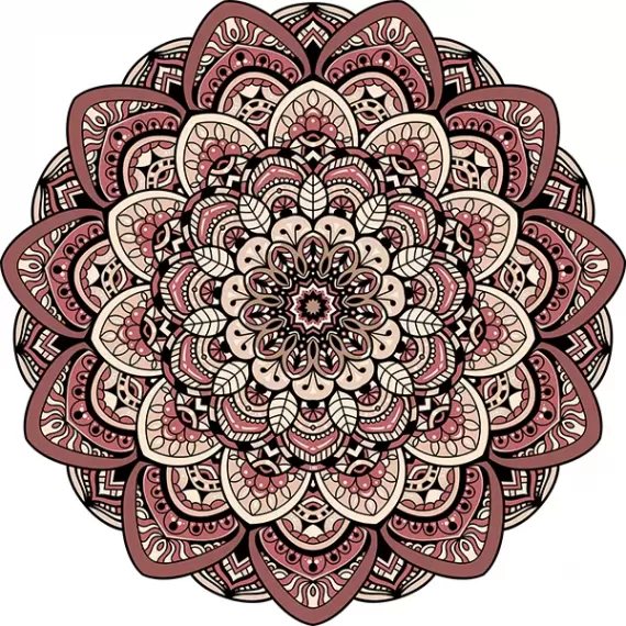 Tapete Mandala Lótus Rose - Sofisticação e Estilo na Sua Decoração de Quartos e Salas