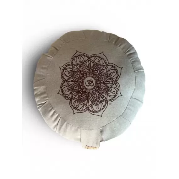 Zafu - Almofada de Meditação Mandala OM Linho