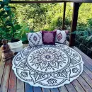 Tapete Mandala Boho Marrom - Decore com sofisticação e minimalismo