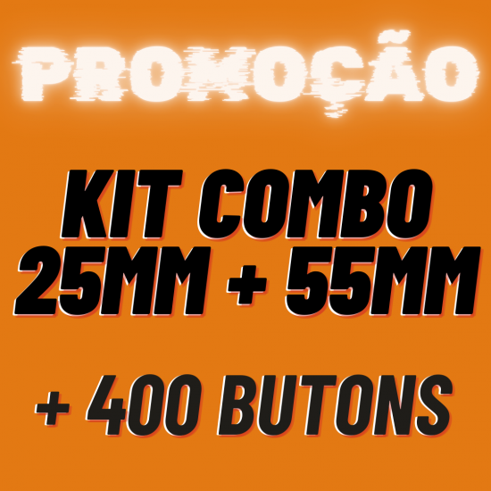 KIT BUTTON 25 + 55 MM COM 400 INSUMOS