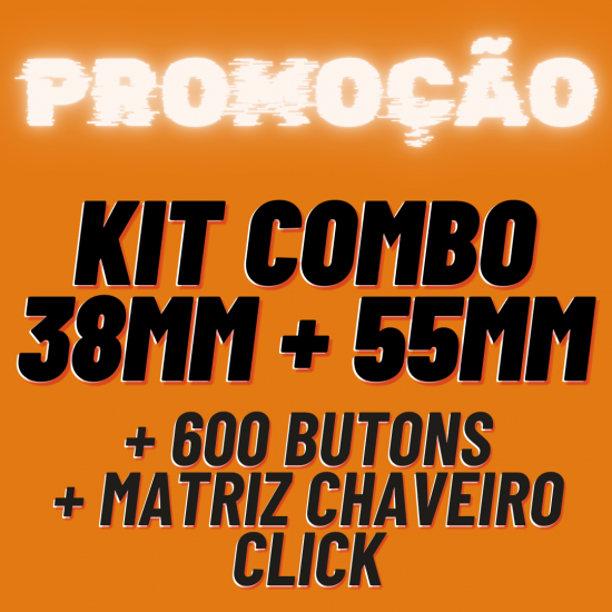 KIT BUTTON 38 MM +  55 MM COMBO CLICK