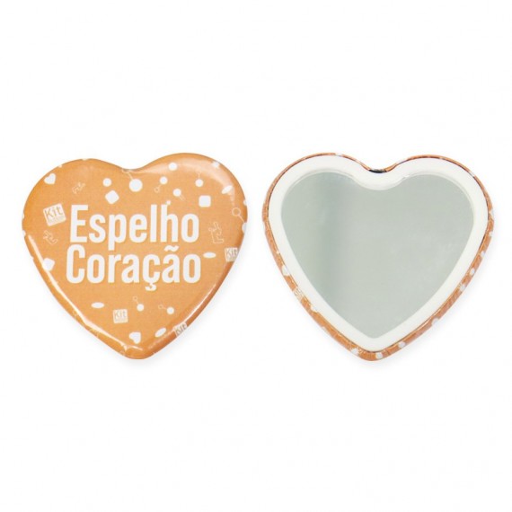 BUTTON ESPELHO CORAÇÃO PCT COM 100 UND. 