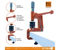 KIT BUTTON MANUAL LARANJA