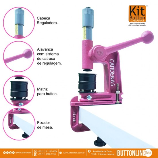 KIT BUTTON MANUAL ROSA