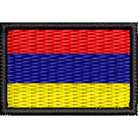Patch Bordado Micro Bandeira Armênia 2x3 cm Cód.MIBP169