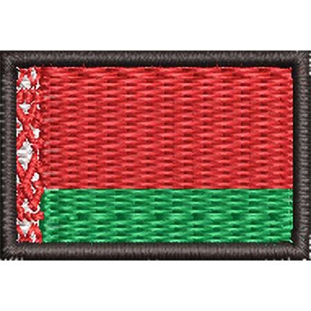 Patch Bordado Micro Bandeira Belarus 2x3 cm Cód.MIBP174