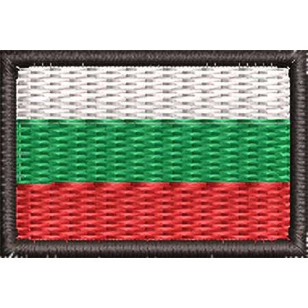 Patch Bordado Micro Bandeira Bulgária 2x3 cm Cód.MIBP176