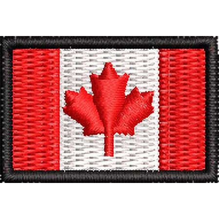 Patch Bordado Micro Bandeira Canadá 2x3 cm Cód.MIBP75