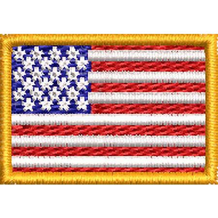 Patch Bordado Micro Bandeira Estados Unidos 2x3 cm Cód.MIBP132