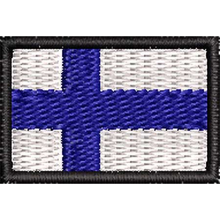Patch Bordado Micro Bandeira Finlândia2x3 cm Cód.MIBP41