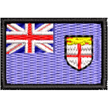 Patch Bordado Micro Bandeira Ilhas Fiji 2x3 cm Cód.MIBP129