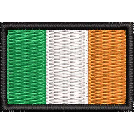 Patch Bordado Micro Bandeira Irlanda 2x3 cm Cód.MIBP39