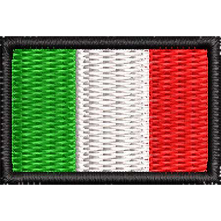 Patch Bordado Micro Bandeira Itália 2x3 cm Cód.MIBP7