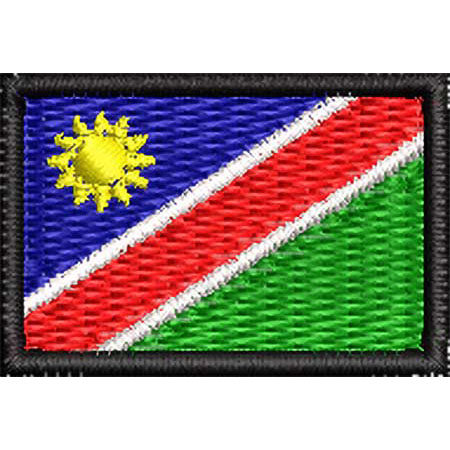 Patch Bordado Micro Bandeira Namibia 2x3 cm Cód.MIBP33