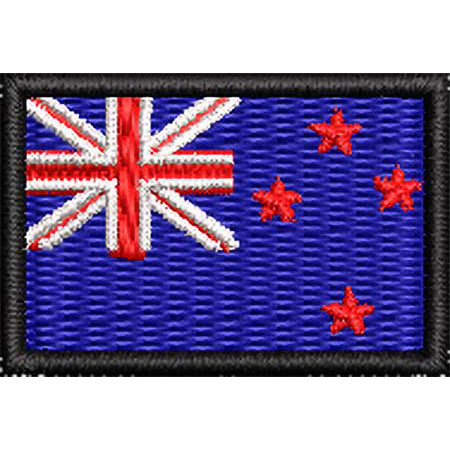 Patch Bordado Micro Bandeira Nova Zelândia 2x3 cm Cód.MIBP72