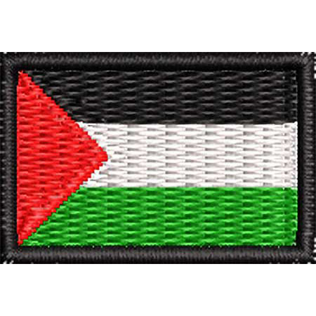 Patch Bordado Micro Bandeira Palestina 2x3 cm Cód.MIBP48