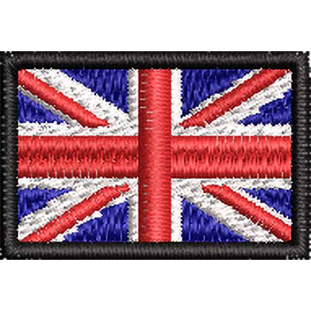 Patch Bordado Micro Bandeira Reino Unido 2x3 cm Cód.MIBP10