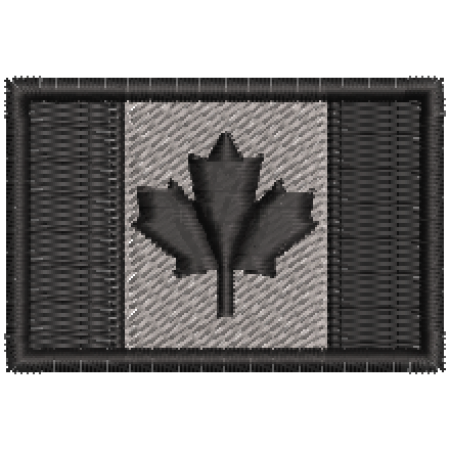 Patch Bordado Mini Bandeira Canadá 3x4,5 cm Cód.MBP256