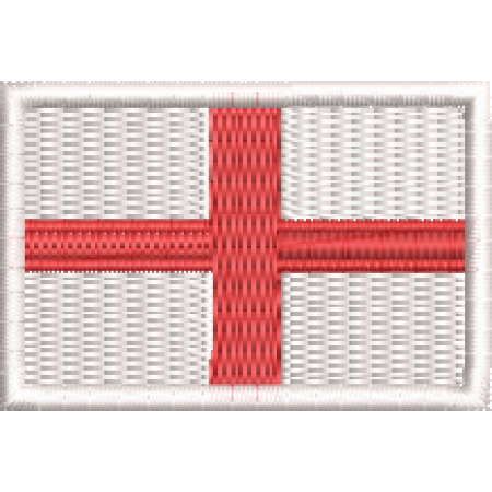 Patch Bordado Mini Bandeira Inglaterra 3x4,5 cm Cód.MBP19