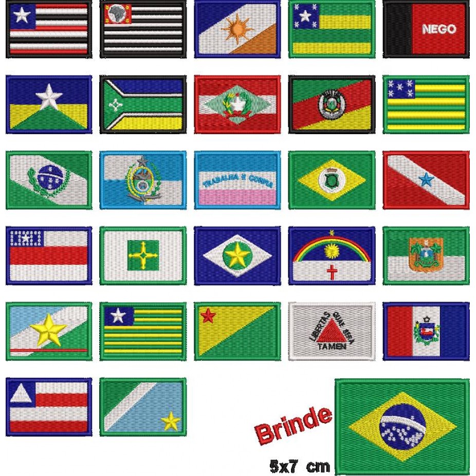 Matrizes De Bordado Das Bandeiras Dos Estados Brasileiros R 10 00 Em Hot Sex Picture