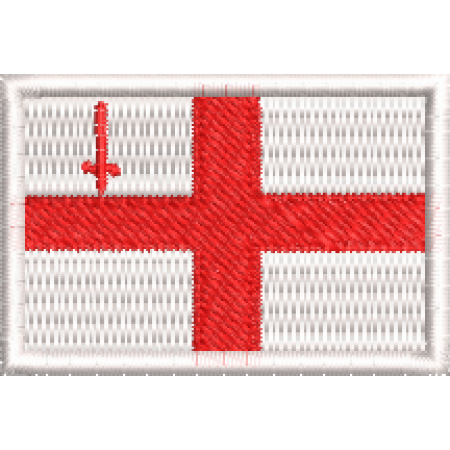 Patch Bordado Mini Bandeira Londres 3x4,5 cm Cód.MBP146