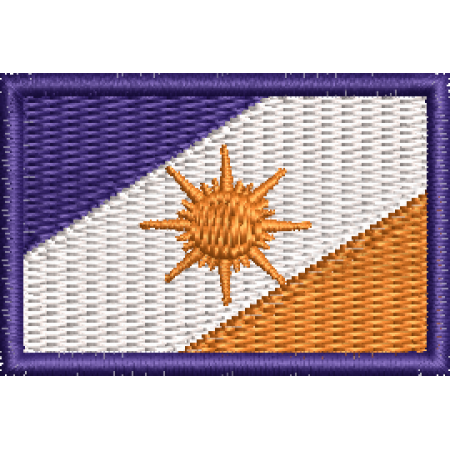 Patch Bordado Bandeira Estado Tocantins 3x4,5 cm Cód.MBE2