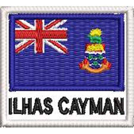 Patch Bordado Bandeira Ilhas Cayman 4,5x5cm Cód.BDN107