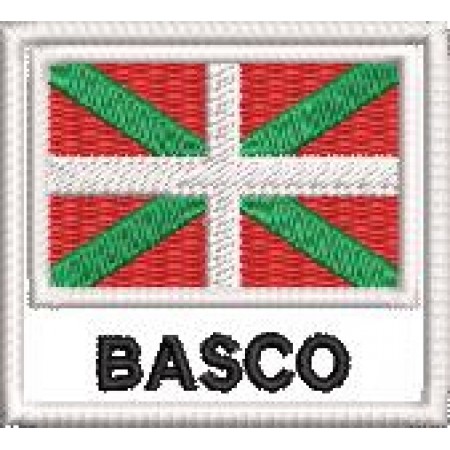 Patch Bordado Bandeira Basco 4,5x5 cm Cód.BDN143