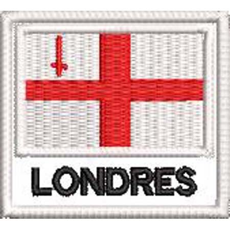Patch Bordado Bandeira Londres 4,5x5cm Cód.BDN146