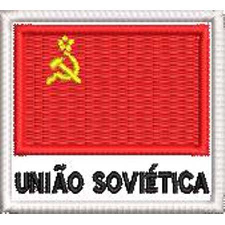 Patch Bordado Bandeira União Soviética 4,5x5 cm Cód.BDN4