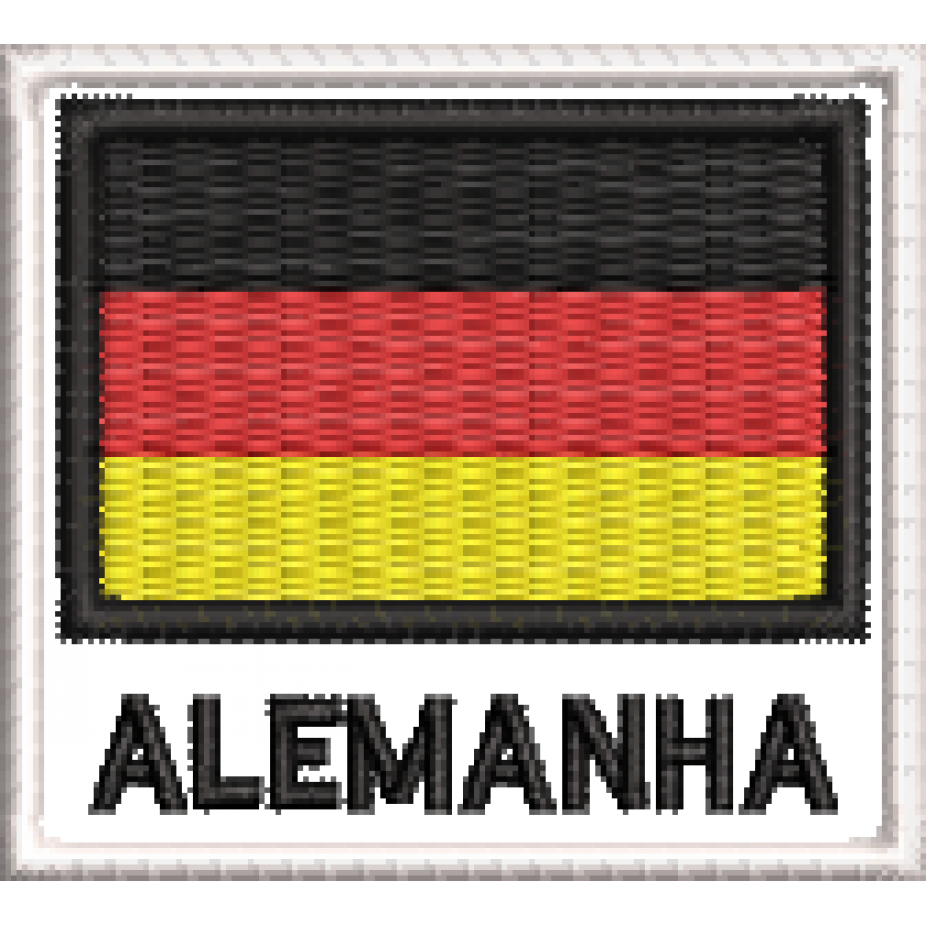 DUPLICADO - Bandeira da Alemanha Patch Bordado 7x5cm - Patches