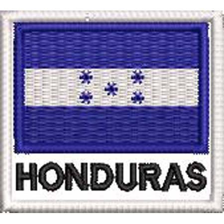 Patch Bordado Bandeira Honduras 4,5x5 cm Cód.BDN97