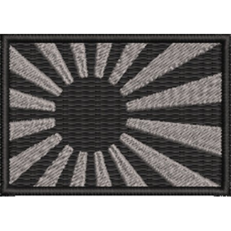 Patch Bordado bandeira Sol Nascente 5x7 cm Cód.BDP294
