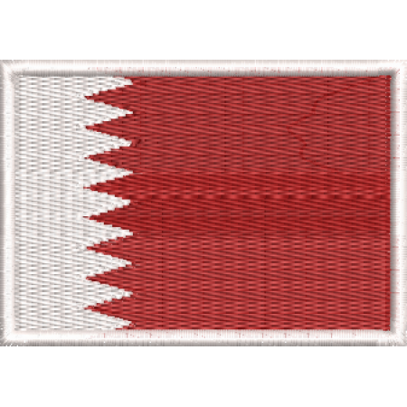 Patch Bordado Bandeira Qatar 5x7cm Cód.BDP146