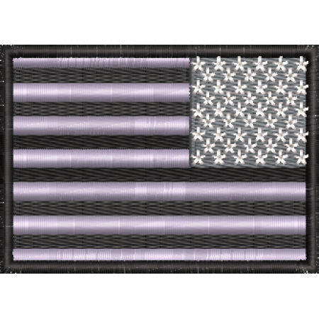 Patch Bordado Bandeira Estados Unidos Invertida 5x7 cm Cód.BDP270