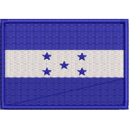 Patch Bordado Bandeira Honduras 5x7 cm Cód.BDP95