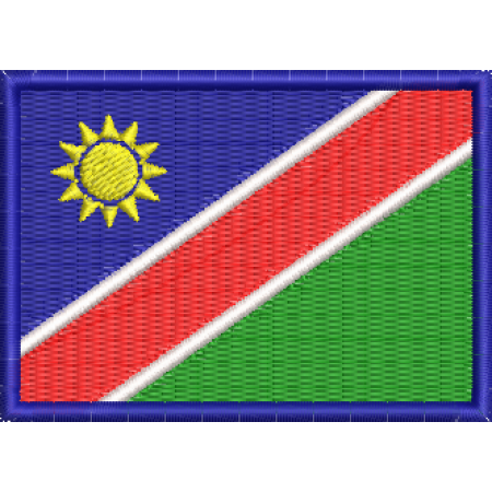 Patch Bordado Bandeira Namíbia 5x7 cm Cód.BDP54
