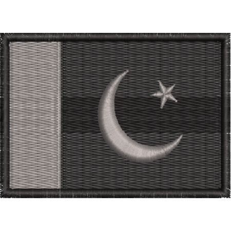 Patch Bordado Bandeira Paquistão 5x7 cm Cód.BDP260