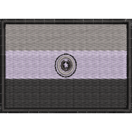Patch Bordado Bandeira Paraguai 5x7 Cód.BDP255