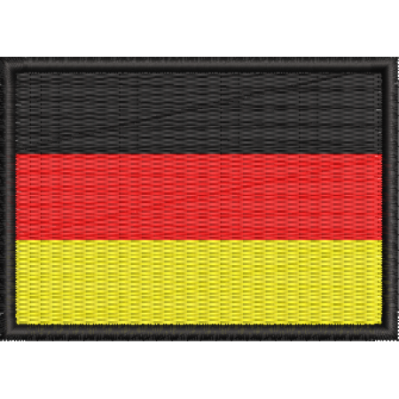 Patch Bordado Bandeira Alemanha 5x7 cm Cód.BDP9