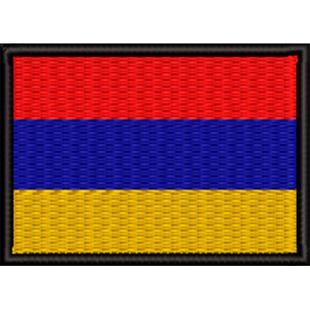 Patch Bordado Bandeira Armênia 5x7 cm Cód.BDP439