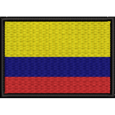 Patch Bordado Bandeira Colombia 5x7 cm Cód.BDP350