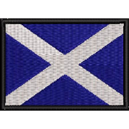 Patch Bordado Bandeira Escócia 5x7 cm Cód.BDP323