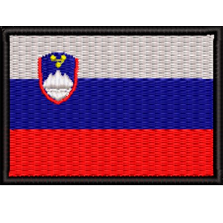 Patch Bordado Bandeira Eslovênia 5x7 cm Cód.BDP304
