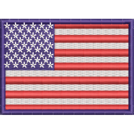 Patch Bordado Bandeira Estados Unidos 5x7 cm Cód.BDP67