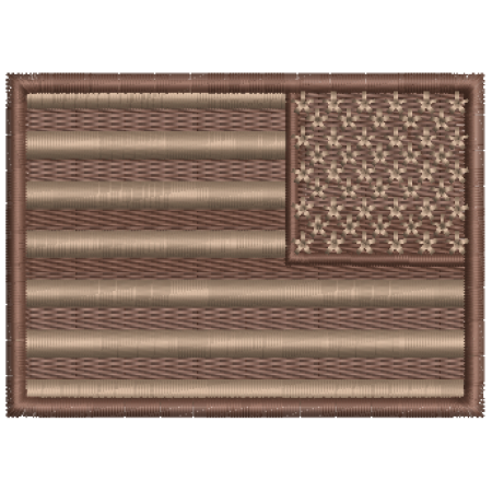 Patch Bordado Bandeira Estados Unidos 5x7 cm invertida Cód.BDP272