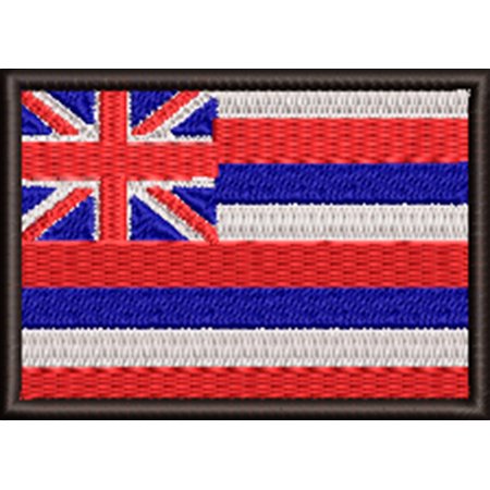 Patch Bordado Bandeira Havai 5x7 cm Cód.BDP511