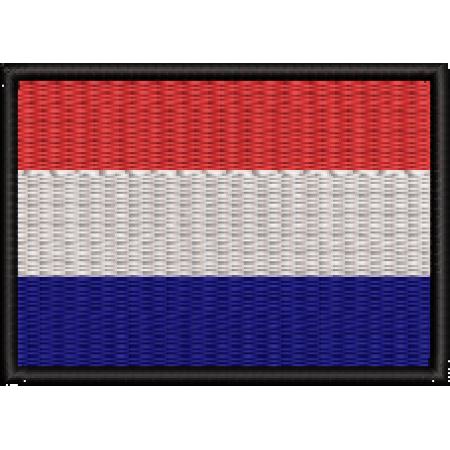 Patch Bordado Bandeira Holanda 5x7 cm Cód.BDP346